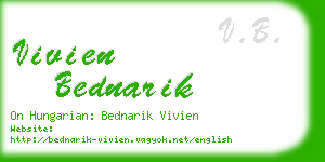 vivien bednarik business card